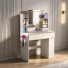 Tocador con espejo, cajones e iluminación LED ajustable. Vista previa de la imagen del producto 11