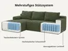 GLP 238 cm Modulares Sofa, Ecksofa mit Recamiere links Produktbild-Vorschau 6