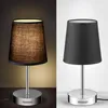 MONZANA® Nachttischlampe 2er Set 32cm Stoff Grau Taupe Produktbild-Vorschau 5
