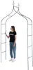 Metalowa pergola ogrodowa KADAX, 255 cm, łuk, podpora Podgląd zdjęcia produktu 11