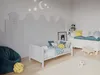 Bílá Dětská Postýlka 120 x 60 cm s Pěnovou Matrací Aloe Náhled obrázku produktu 4