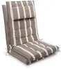 Beautissu 2er Set Sun-HL Hochlehner Auflage 120x50x8cm Produktbild-Vorschau 1