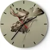 Wanduhr - Rund - Glasuhr - Elch Abstraktion - 40x40cm - Produktbild-Vorschau 1