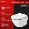 LAVITA Wand-WC Sofi Slim Gold Line|Hänge Toilette |mit Produktbild-Vorschau 2