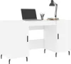 vidaXL Schreibtisch Weiß 140x50x75 cm Holzwerkstoff Produktbild-Vorschau 3