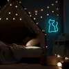 Forever Light Neon-LED Katze | Türkis Produktbild-Vorschau 5