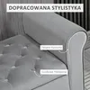 HOMCOM Čalúnená lavica, lavica do postele, lavica so Náhľad obrázku produktu 10