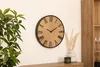 Wanduhr/Wanduhr Mumbai - Dia 50 cm - Metall/Jute - Produktbild-Vorschau 3