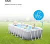 A family is enjoying a rectangular swimming pool in a grassy backyard. Náhľad obrázku produktu