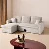 sweeek - Ecksofa mit Schlaffunktion, Cord-Bezug, breit Produktbild-Vorschau 6