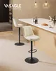 VASAGLE 2 Barstühle, Barhocker mit Rückenlehne und Produktbild-Vorschau 2
