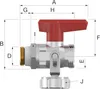 SIMPLEX KFE DN 15 gerader Entleerungskugelhahn mit Produktbild-Vorschau 6