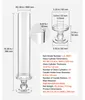 Lot de 24 cylindres en verre SucceBuy pour bougies, Voir les images du produit 7