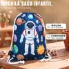 HECKBO Kinder Turnbeutel mit Astronaut & Weltraum-Motiv | Produktbild-Vorschau 14