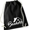 Huuraa Turnbeutel Bauherr 12 Liter Black Baumwolle Rucksack Produktbild-Vorschau 1