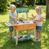 COSTWAY Dětská venkovní kuchyňka, dětská kuchyňka ze dřeva Náhled obrázku produktu 2