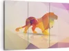 Bild auf Leinwand - Leinwandbild - Löwe Illustration modern Produktbild-Vorschau 1