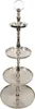 Etagere Brush Aluminium Silber 50 x 50 x 120 cm Produktbild-Vorschau 1