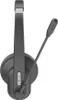 A close-up, studio shot of a black wireless headset with a microphone. Náhľad obrázku produktu