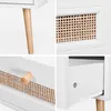 sweeek - Couchtisch mit Rattan-Geflecht 110 x 59 x 39 cm - Produktbild-Vorschau 4