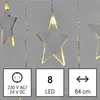LED vánoční závěs – hvězdy, 45x84 cm, venkovní i vnitřní, teplá bílá Náhled obrázku produktu