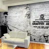Vlies Fototapete - Banksy - Graffiti Area 300x210 cm Produktbild-Vorschau 2
