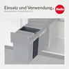 Hailo Inneneimer 1045639 dunkelgrau 10 L 226 x 154 x 340 mm Produktbild-Vorschau 4