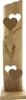 Dekosäule Willkommen Holz 80cm 2 Metall-Herzen Produktbild-Vorschau 1
