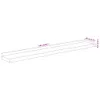 vidaXL Wandregal 160x20x2,5 cm Rechteckig Massivholz Akazie Produktbild-Vorschau 8