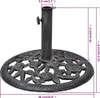 Sonnenschirmständer Gusseisen 12 kg 48 cm Produktbild-Vorschau 7