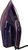 A studio shot of a purple and brown steam iron against a white background. Produktbild-Vorschau