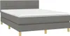 vidaXL Letto a molle con materasso e LED in tessuto grigio Anteprima dell’immagine prodotto 3