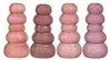 Ideen 4 Jahreszeiten Kieselvase H15xø7cm rosa 4sortierte Produktbild-Vorschau 1