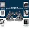 Einstellbares Waschmaschinen-Untergestell 42–66 cm, Produktbild-Vorschau 5