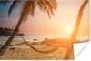 MuchoWow® Poster Sommer - Sonnenuntergang - Hängematte Produktbild-Vorschau 1