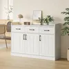Merax Sideboard mit 3 Türen + 3 Schubladen, Kommode mit Produktbild-Vorschau 6