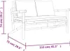 vidaXL 4 tlg. Garten Lounge Set mit Cremeweißen Kissen Produktbild-Vorschau 9