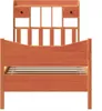 vidaXL Massivholzbett ohne Matratze Wachsbraun 75x190 cm Produktbild-Vorschau 4