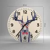 Wanduhr - Rund - Glasuhr - Charakter Hirsch Illustration Produktbild-Vorschau 3