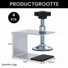4 Stück Schraubklemmen, verstellbar, mit Anti-Rutsch-Pad, C-Klemme Productafbeelding-voorbeeld