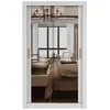 Schwebetürenschrank Kleiderschrank Schrank 120cm Weiß/Weiß Produktbild-Vorschau 3