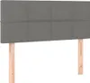 vidaXL Čelo postele Dark Grey 90x5x78/88 cm Látka Náhled obrázku produktu 1