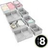 Aufbewahrungsbox Stoffkisten Organizer mDesign 8er Set Produktbild-Vorschau 2