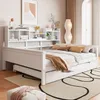 Sofa rozkładana Sweiko 140x200 cm z litego drewna, łóżko Podgląd zdjęcia produktu 2
