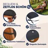 DETEX® Liegenauflagen Leinenoptik 8 Knöpfe Rückhalteband Produktbild-Vorschau 3