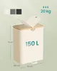Koš na prádlo se 2 přihrádkami, sběrač prádla 150 litrů, Náhled obrázku produktu 5