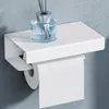 doporro Toilettenpapierhalter mit Ablage, Klopapierhalter Produktbild-Vorschau 1