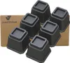 JustValue Set di 6 rialzi per mobili Nero – 13 cm – Max. Anteprima dell’immagine prodotto 7