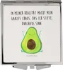 Mr. & Mrs. Panda Taschenspiegel Avocado Glücklich - Weiß - Produktbild-Vorschau 1