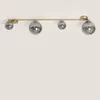 Deckenleuchte aus Metall und Glas Moonlight Brass 4 Spots Produktbild-Vorschau 4